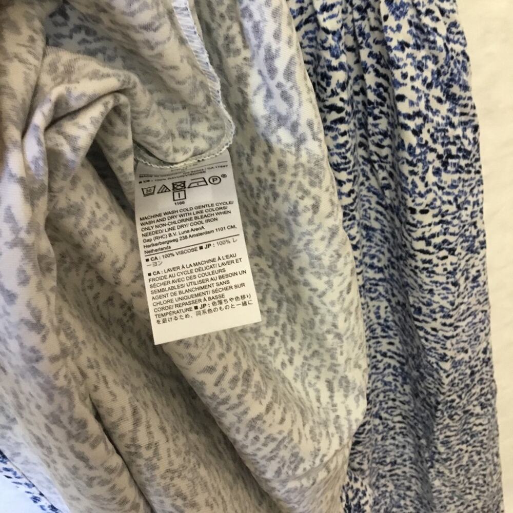 Banana Republic Blue Pattern Sleeveless Mini Dress - Picture 9 of 11